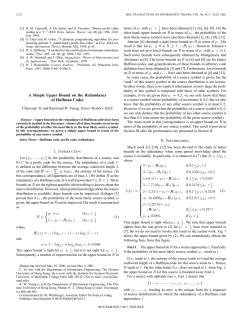 A simple upper bound on the redundancy of