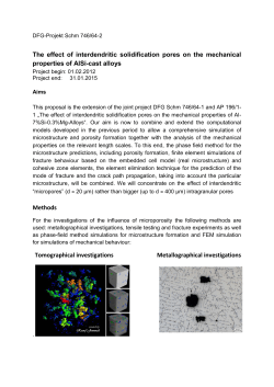 The effect of interdendritic solidification pores on the