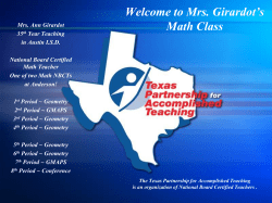 Geometry 5 th Period