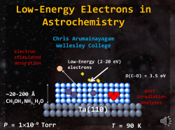 Low-Energy Electrons in Astrochemistry