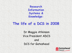 Maggie Atkinson, ADCS - Social Services Research Group