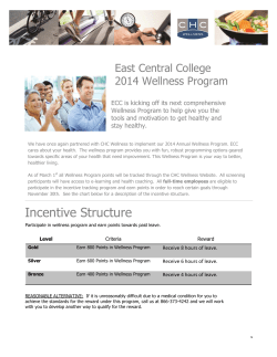 Incentive Structure - East Central College