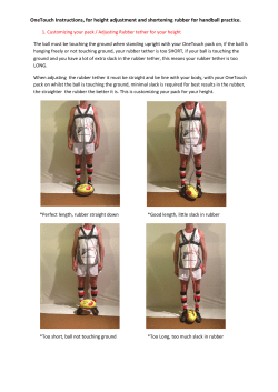 OneTouch Instructions, for height adjustment and