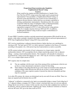 Proportional Representation plus Simplicity