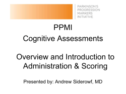 Review of Cognitive and Behavioral Assessments