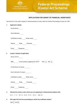 Application form - Costs Act [DOC 351KB] - Attorney