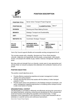 Senior Active Transport Project Engineer