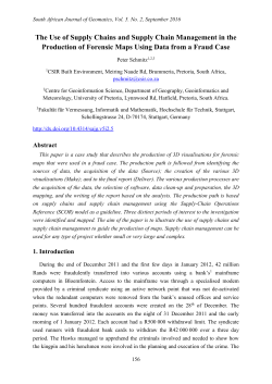 The Use of Supply Chains and Supply Chain Management in the