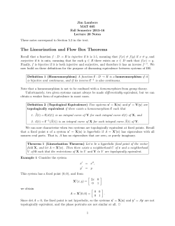 The Linearization and Flow Box Theorems