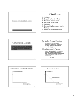 Demand and supply - Personal web pages