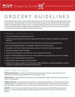 grocery guidelines
