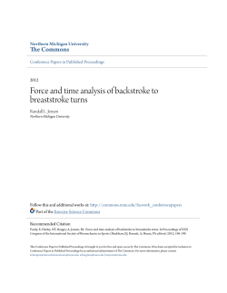 Force and time analysis of backstroke to breaststroke turns