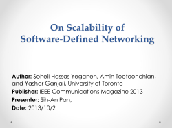On Scalability of Software-Defined Networking - CSIE -NCKU