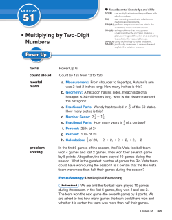 Multiplying by Two-Digit Numbers