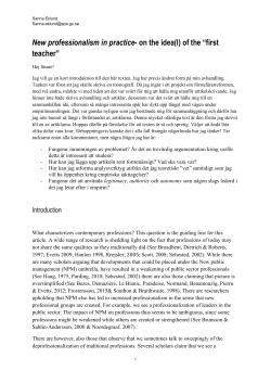 first teacher - G&ouml;teborgs universitet