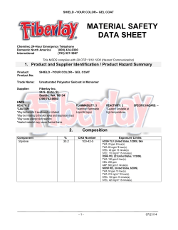 MATERIAL SAFETY DATA SHEET