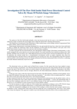 Investigation Of The Flow Field Inside Fluid Power