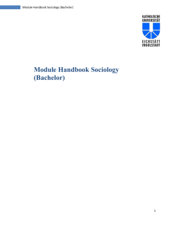 Process-Oriented Sociology (5 CP)