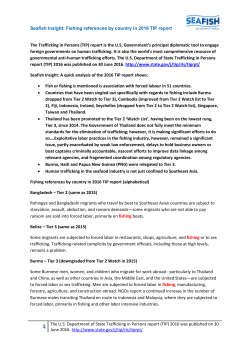 Seafish Insight: Fishing references by country in 2016 TIP report 1