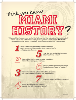 Think you know - Miami University