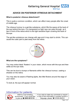 Information for patients - Kettering General Hospital