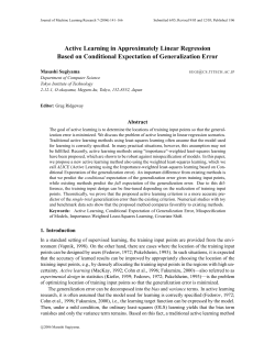 Active Learning in Approximately Linear Regression Based on