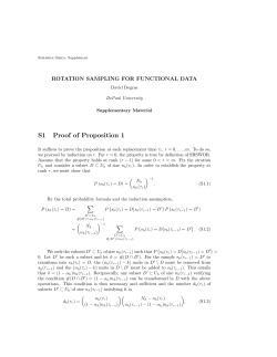 S1 Proof of Proposition 1