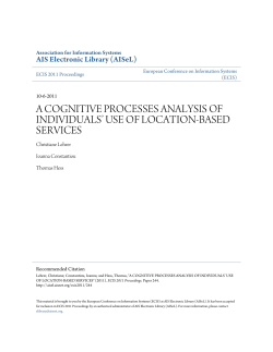 A COGNITIVE PROCESSES ANALYSIS OF INDIVIDUALS&acirc;&bull;Ž USE