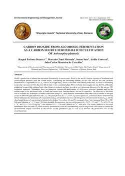 CARBON DIOXIDE FROM ALCOHOLIC FERMENTATION AS A