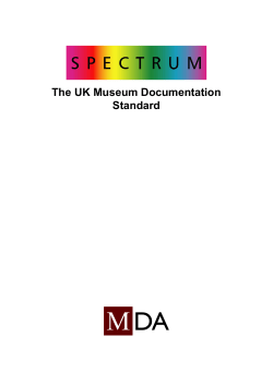 The UK Museum Documentation Standard