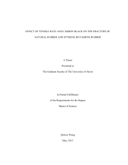 EFFECT OF TENSILE RATE AND CARBON BLACK
