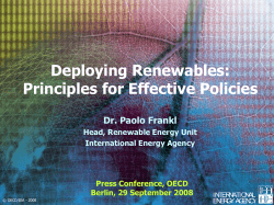 Grid Integration of Renwable Energy &ndash; G8 Project