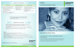 Cystic Fibrosis Carrier Screen