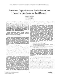 Functional Dependence and Equivalence Class
