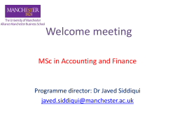 Welcome meeting