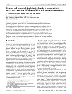 Random walk numerical simulation for hopping transport at finite