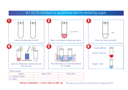 4.1 (c) To conduct a qualitative test for reducing sugar