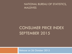 Consumer Price Index - National Bureau of Statistics