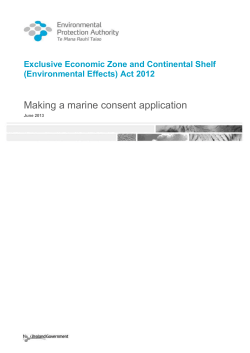 Making a marine consent application
