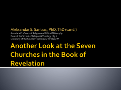 A New Approach to the Seven Churches in the Book of Revelation