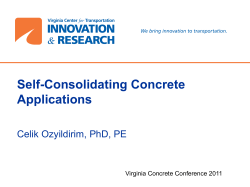 Self-Consolidating Concrete Applications