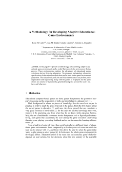 A Methodology for Developing Adaptive Computer