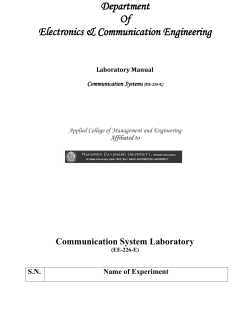Communication System Laboratory