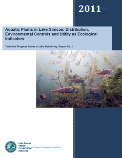 Aquatic Plants in Lake Simcoe: Distribution, Environmental Controls