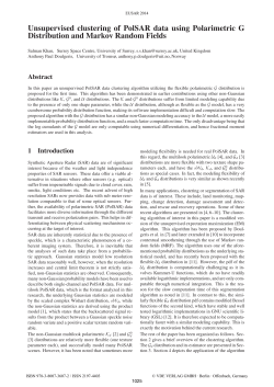 Unsupervised clustering of PolSAR data using Polarimetric G
