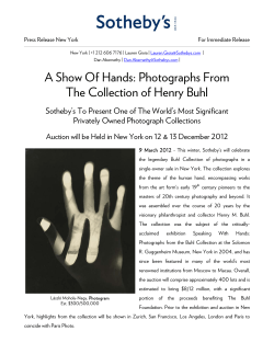 A Show Of Hands: Photographs From The Collection of Henry Buhl