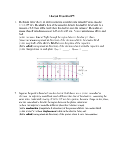 Charged Projectiles HW