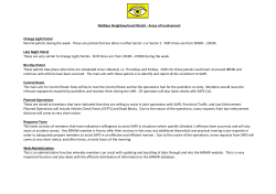 Melkbos Neighbourhood Watch - Areas of Involvement Orange Light