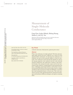 Measurement of Single-Molecule Conductance