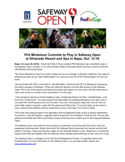 Phil Mickelson Commits to Play in Safeway Open at Silverado